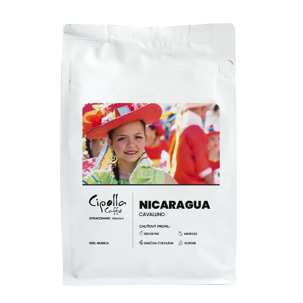 Nicaragua Cavallino — zrnková káva z krajiny Nikaragua
