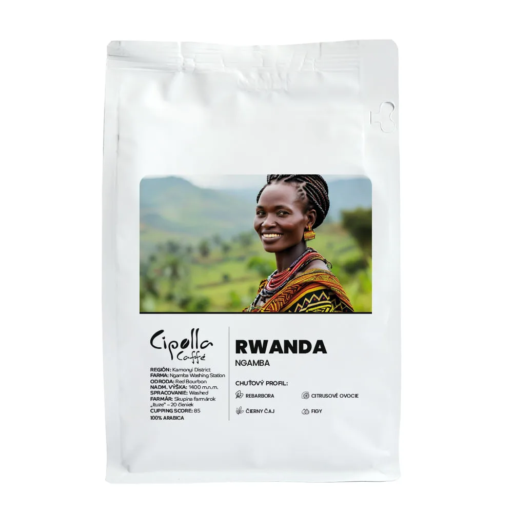 Rwanda Ngamba — zrnková káva z krajiny Rwanda