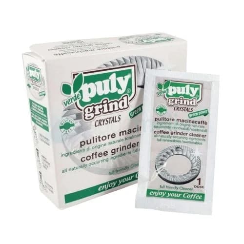PULY GRIND Crystals – čistič mlynčekov (10 × 15 g) — čistenie a údržba kávovaru | Cipolla Caffé