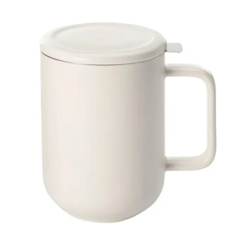 Pohár na sypané čaje – biely 350 ml — sklenený pohár | Cipolla Caffé