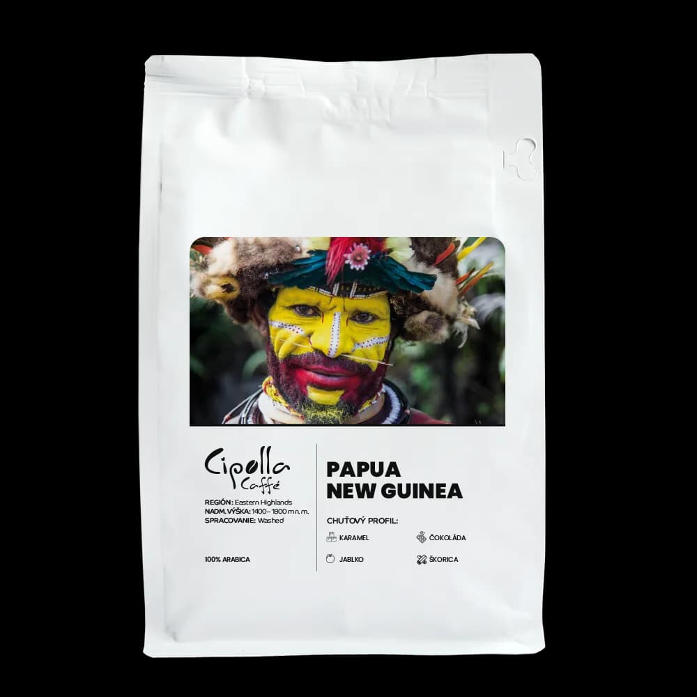 Papua New Guinea Elimbari — zrnková káva z krajiny Papua-Nová Guinea