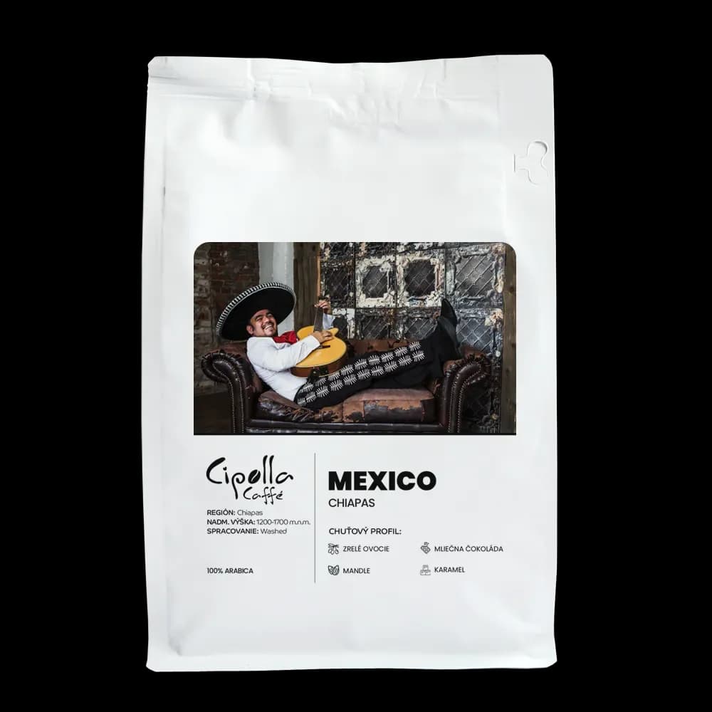 Cipolla Caffé Mexico Chiapas Adelita – prémiová zrnková káva 100% Arabica (250 g) — čerstvo pražená zrnková káva | Cipolla Caffé