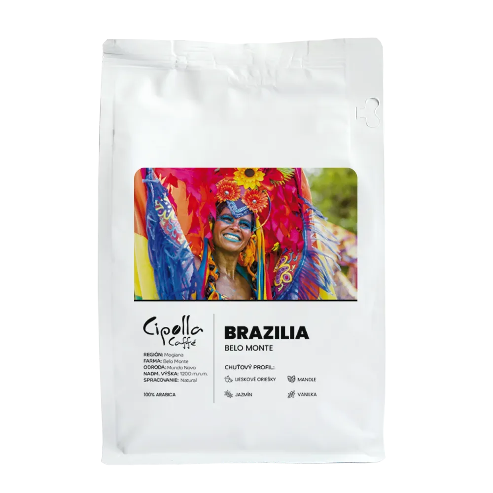 Brazilia Belo Monte — balenie 250 g — Cipolla Caffé, pražiareň Banská Bystrica