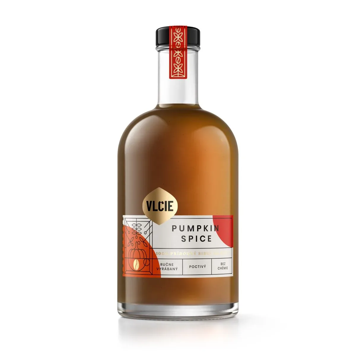 Pumpkin spice – sirup do kávy Vlčie sirupy, fľaša 0,5 l