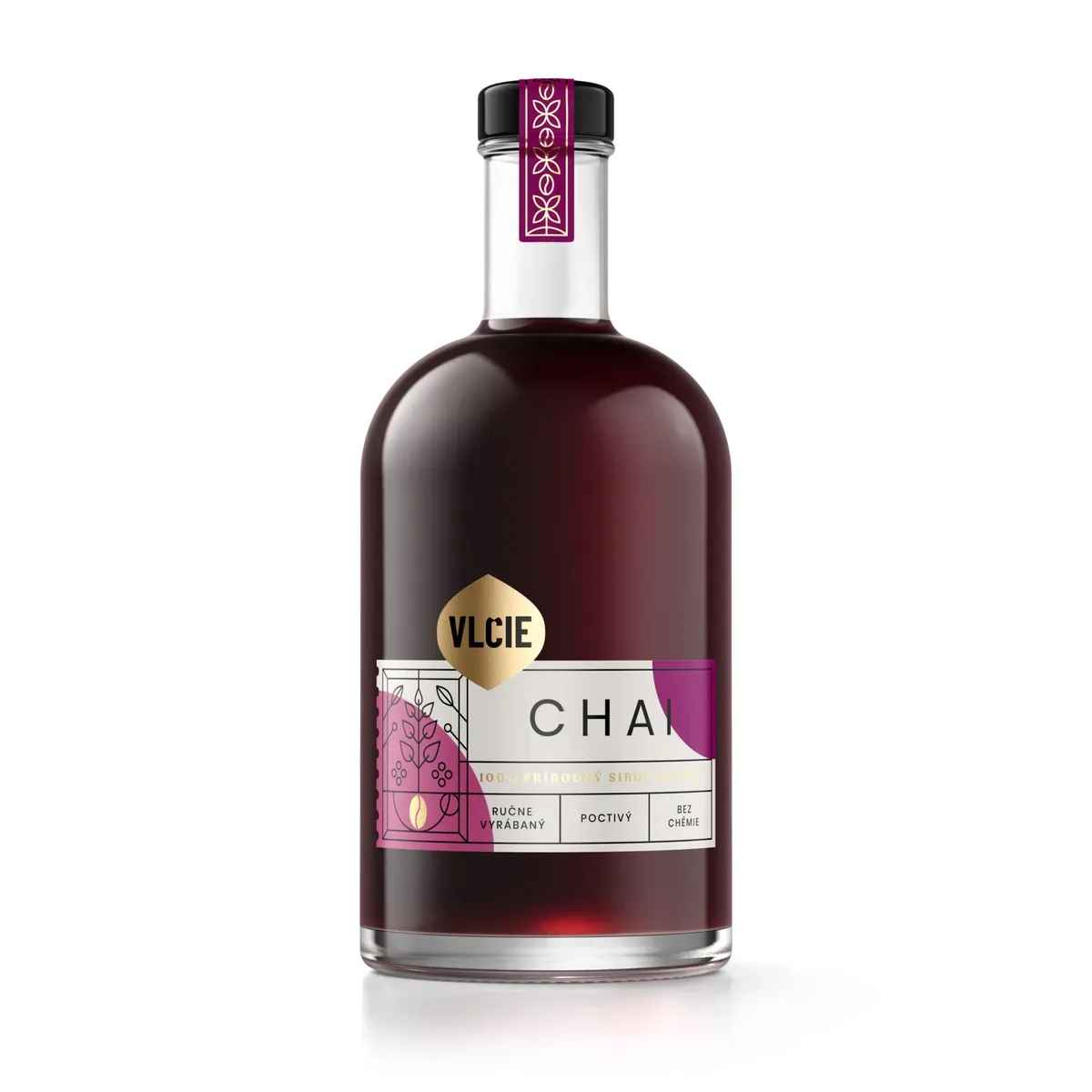 Chai – sirup do kávy a chai latte Vlčie sirupy, fľaša 0,5 l