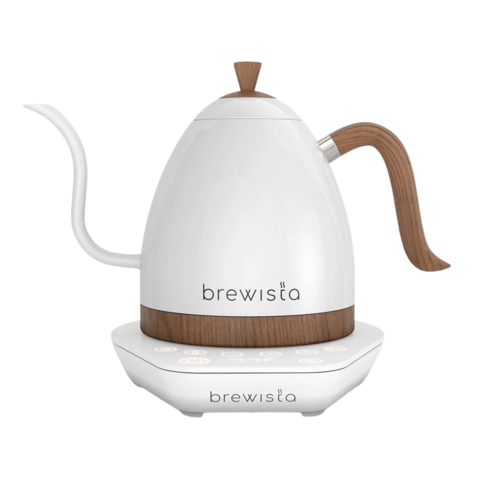 Brewista Artisan digitálna rýchlovarná kanvica – biela / palisander (1 l) — príslušenstvo na prípravu kávy | Cipolla Caffé