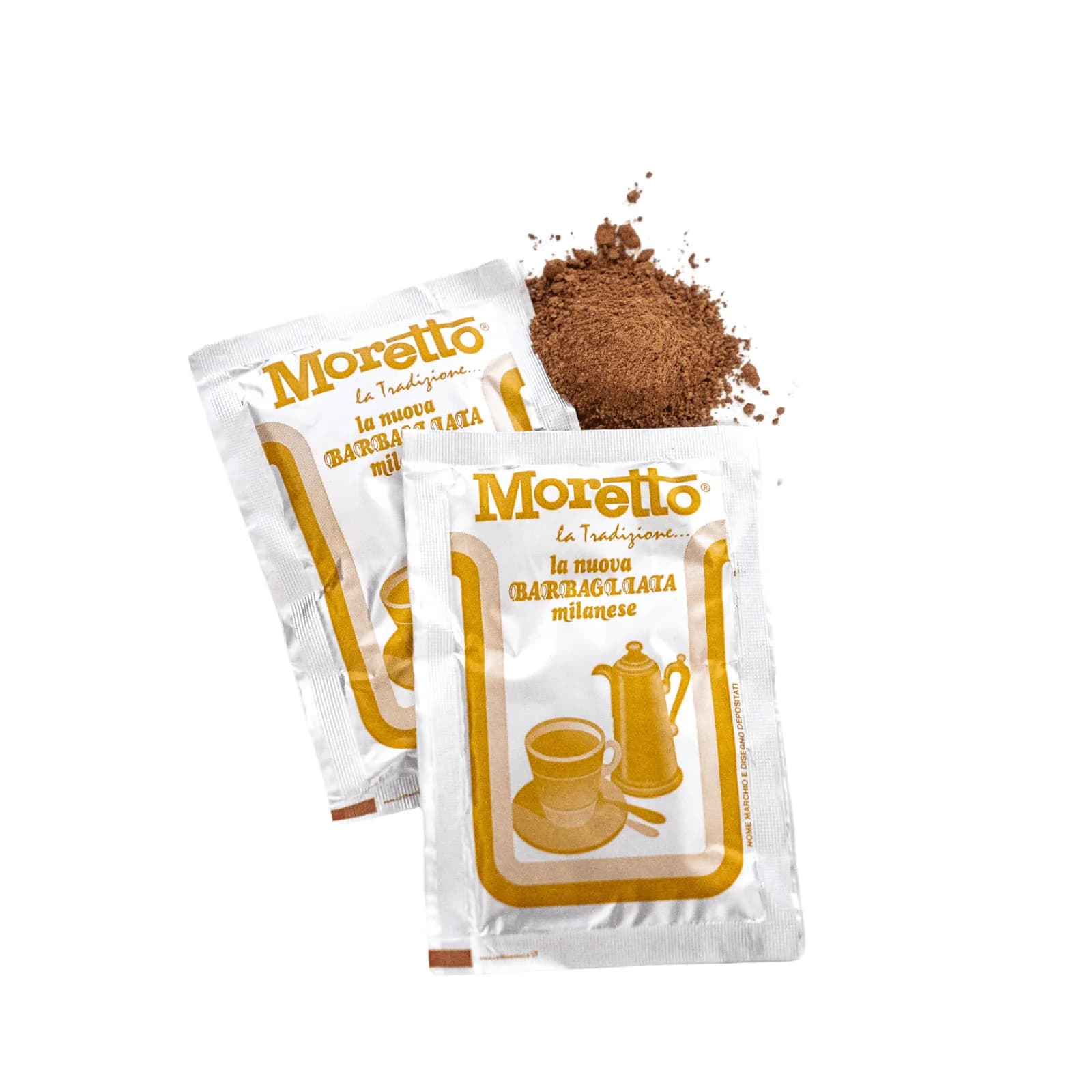 Moretto tmavá čokoláda prášková 50 × 25 g (balenie 1,25 kg) — kávové príslušenstvo | Cipolla Caffé