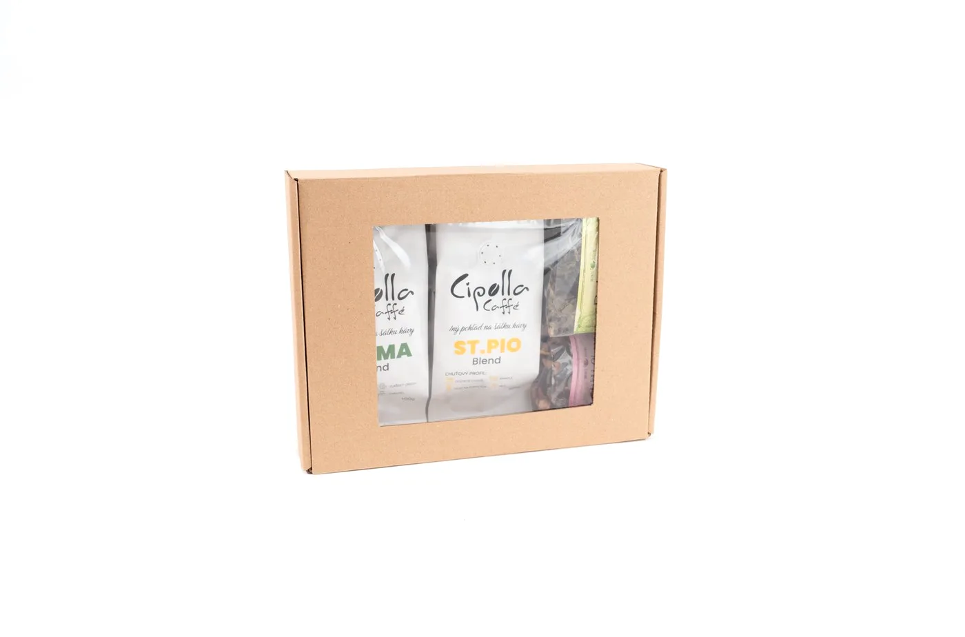 Darčekový balíček Cipolla Caffé — 2×100 g + 2×50 g