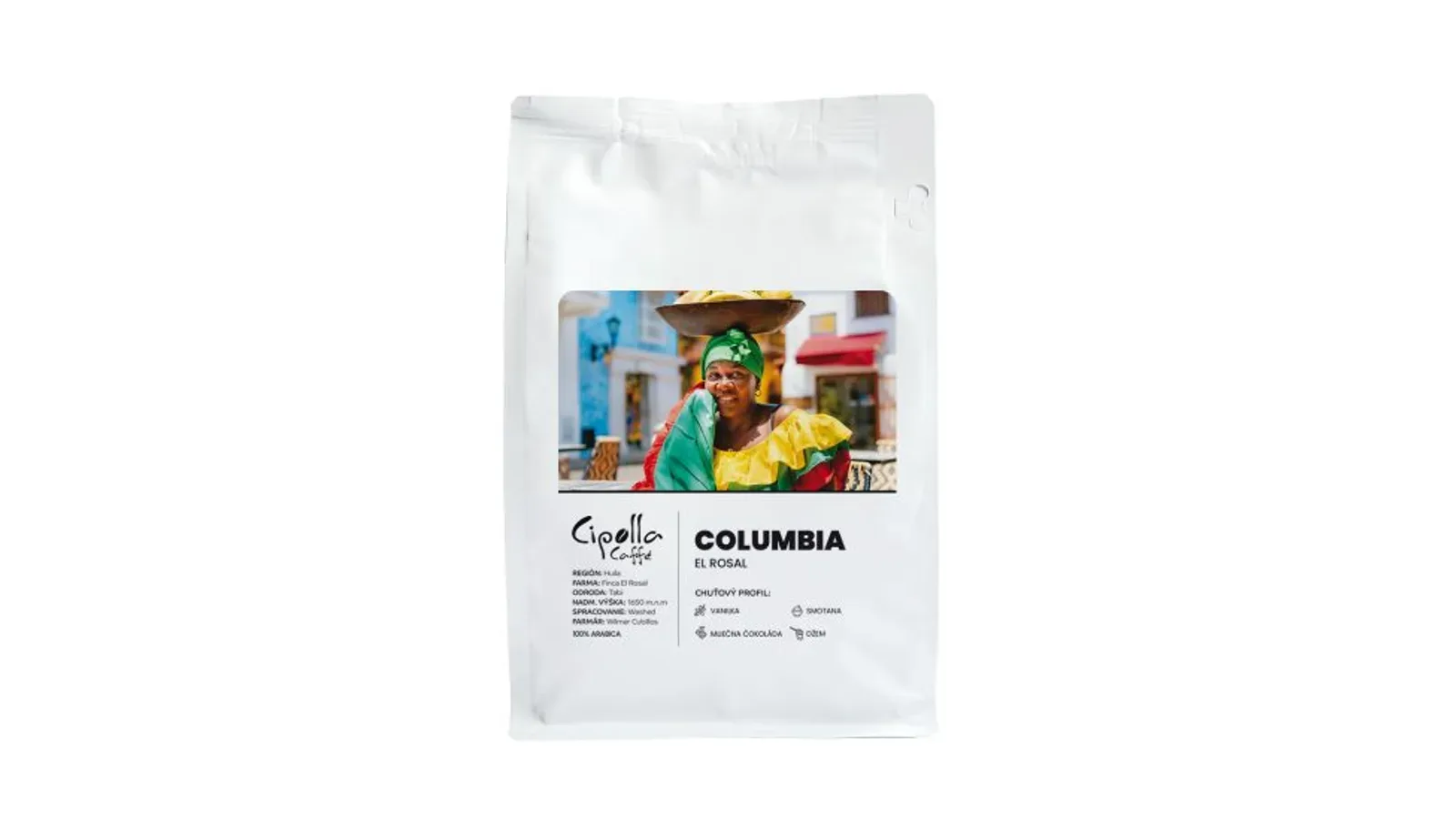 Balenie kávy Columbia El Rosal z pražiarne Cipolla Caffé