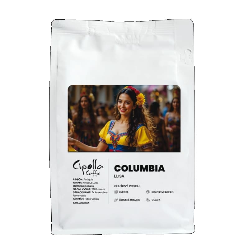 Columbia Luisa — čerstvo pražená zrnková káva