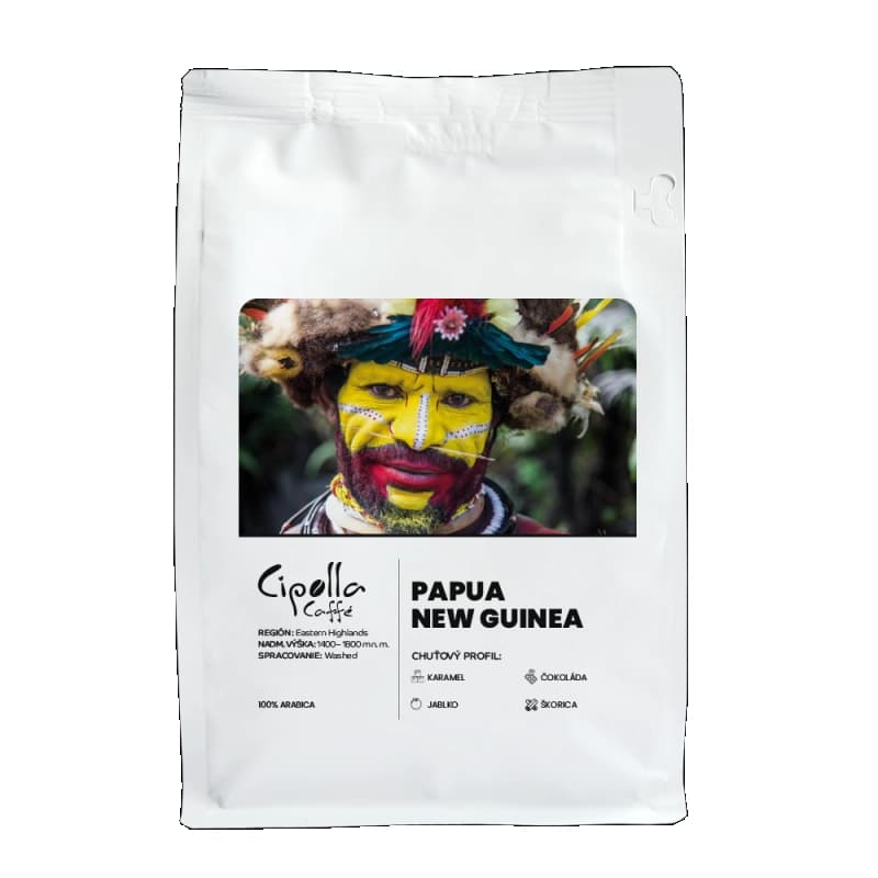 Papua New Guinea — čerstvo pražená zrnková káva