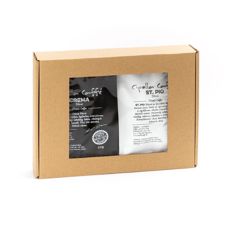 2 × 250 g Darčekový balíček kávy (zmes) — Cipolla Caffé