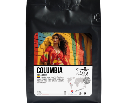 Cipolla Caffé Columbia Huila decaf – bezkofeínová zrnková káva 250 g