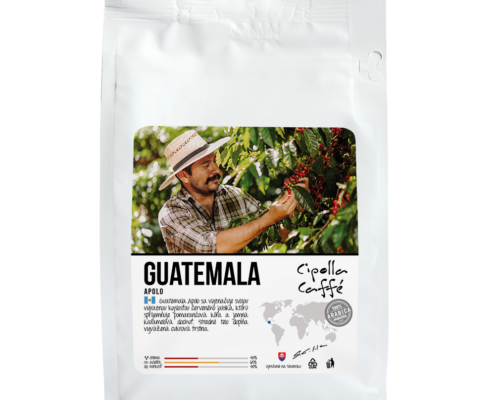 Guatemala Apolo sa vyznačuje svojou výraznou kyslosťou červeného jablka, ktorú spríjemňuje pomarančová kôra a jemná karamelová dochuť. Stredné telo dopĺňa vyvážená cukrová trstina.